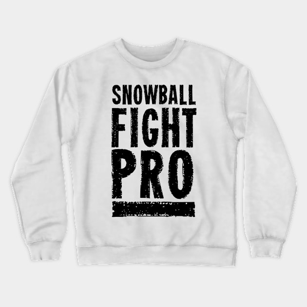 Winter Game Player Throw Snowball Snowballs Fight Crewneck Sweatshirt by dr3shirts